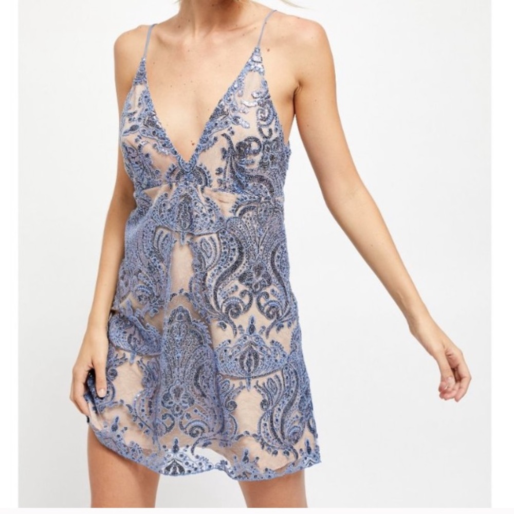 Free people night shimmers dress